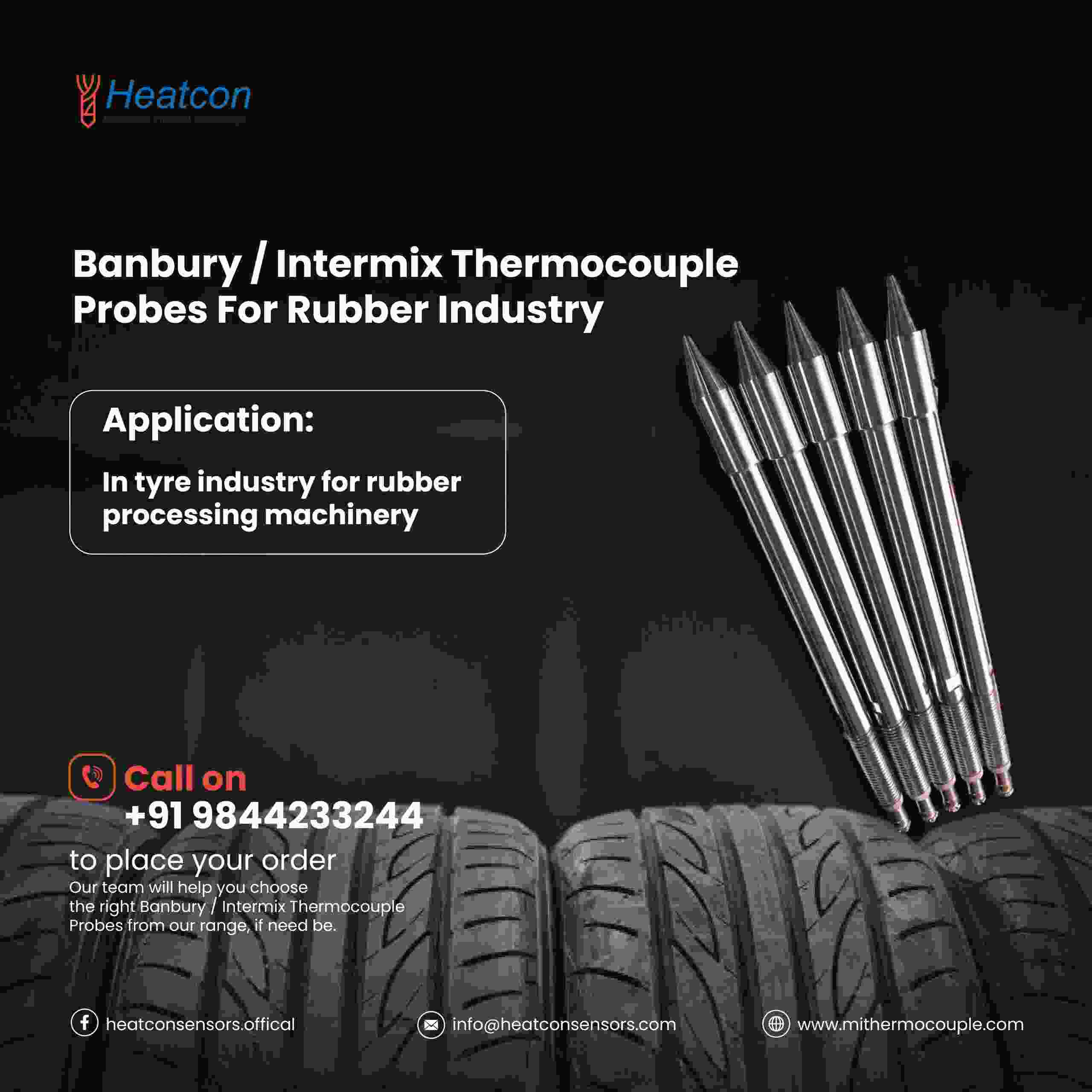 Banbury thermocouple in use.