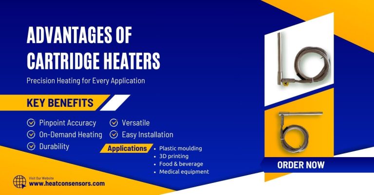 Advantages of using cartridge heaters.