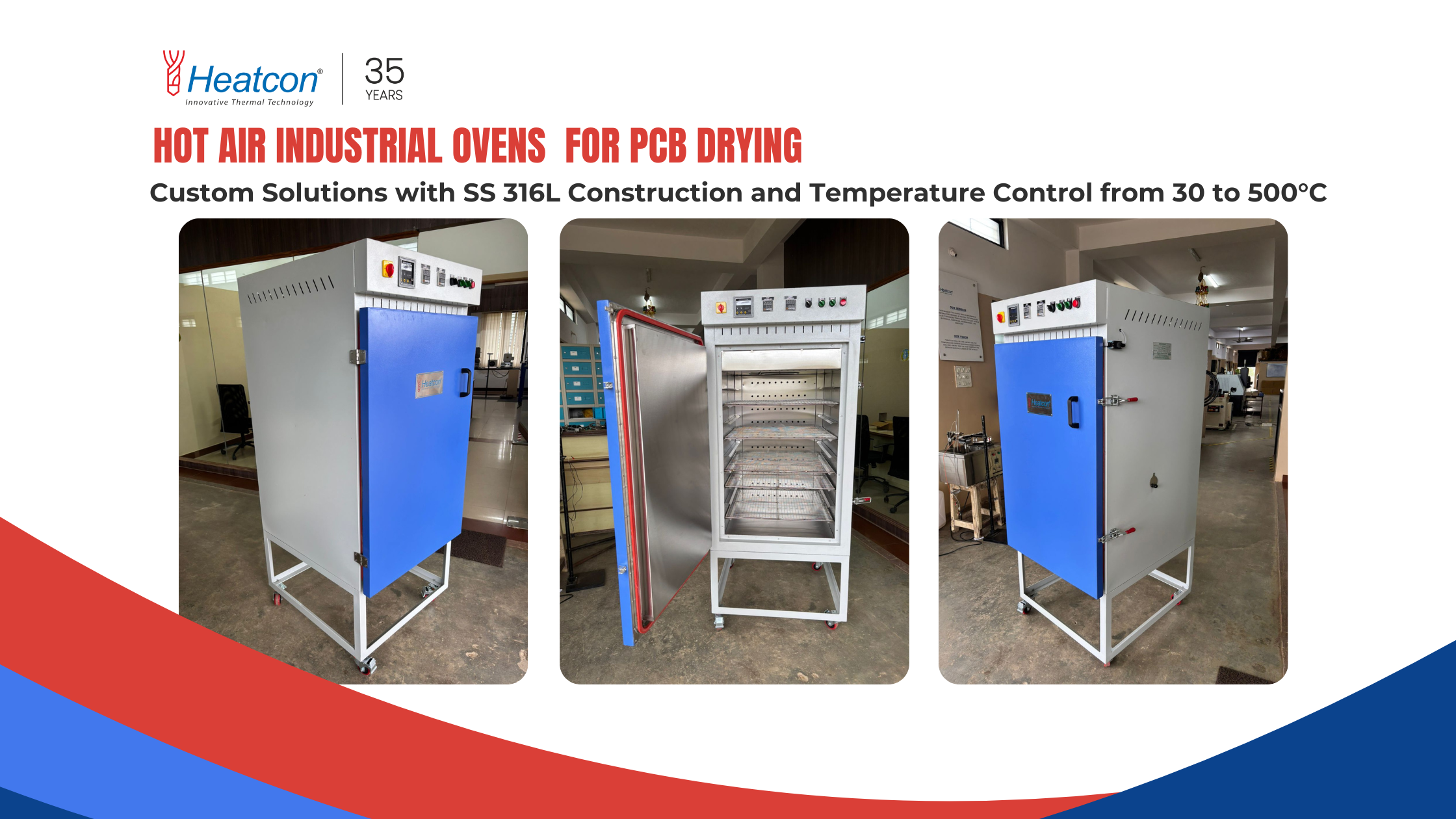 Hot Air Industrial Ovens for PCB Drying