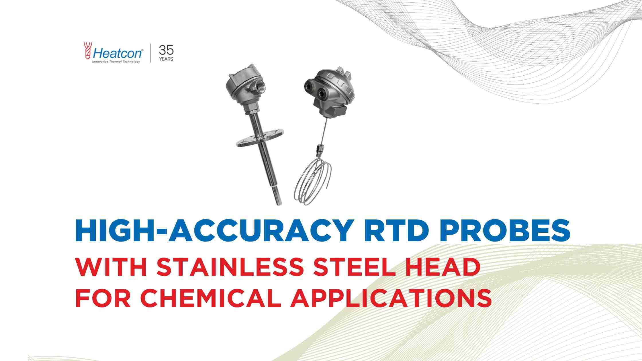 RTD probes with stainless steel head