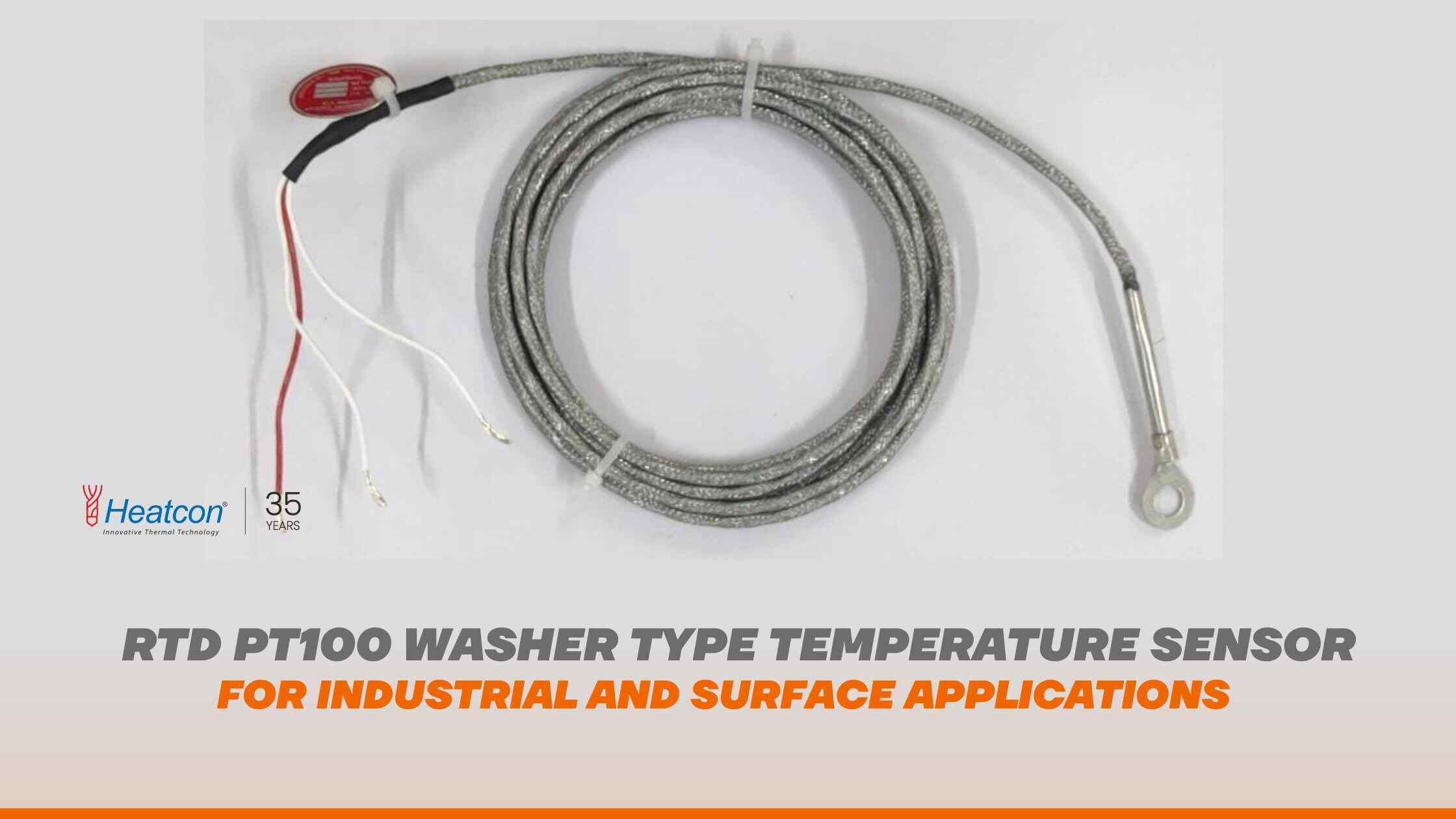 RTD PT 100 washer type temperature sensor