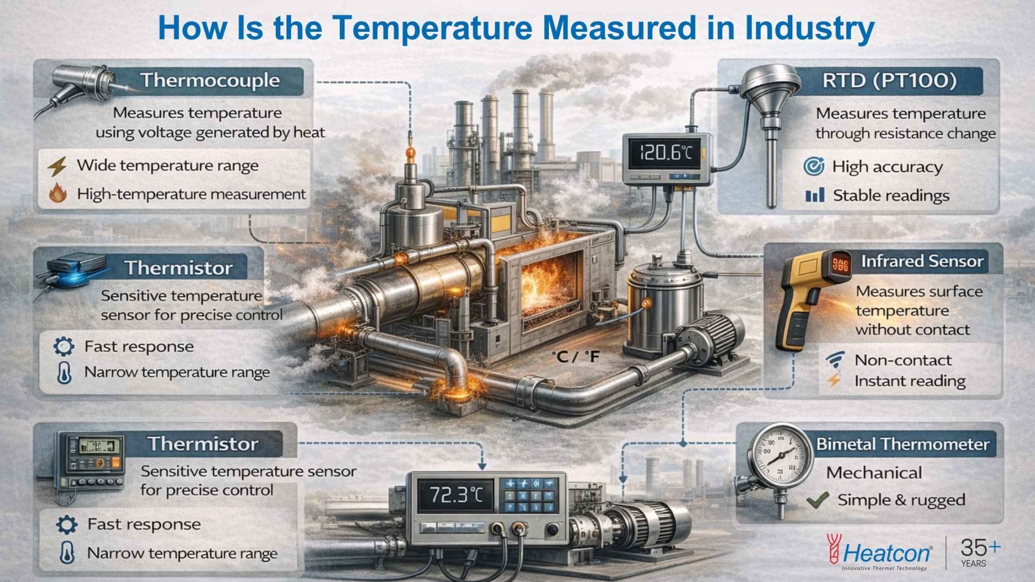 How Is the Temperature Measured | Heatcon Sensors