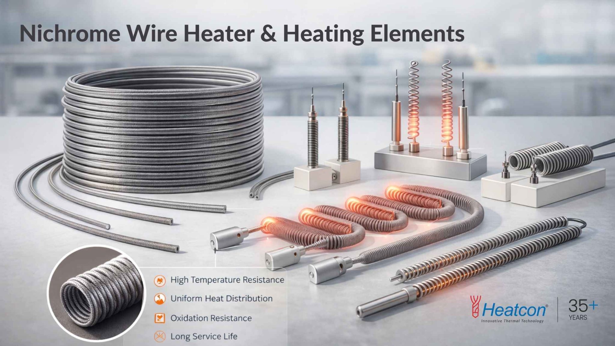 Nichrome Wire Heater Manufacturer | Heatcon Sensors