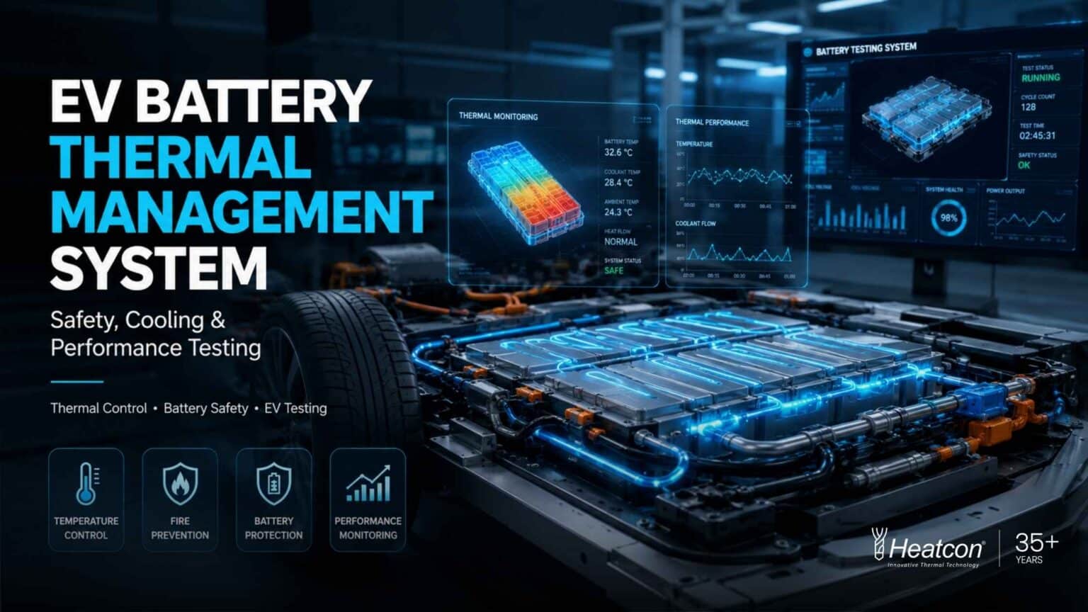 EV Battery Thermal Management System 2026 | Heatcon Sensors