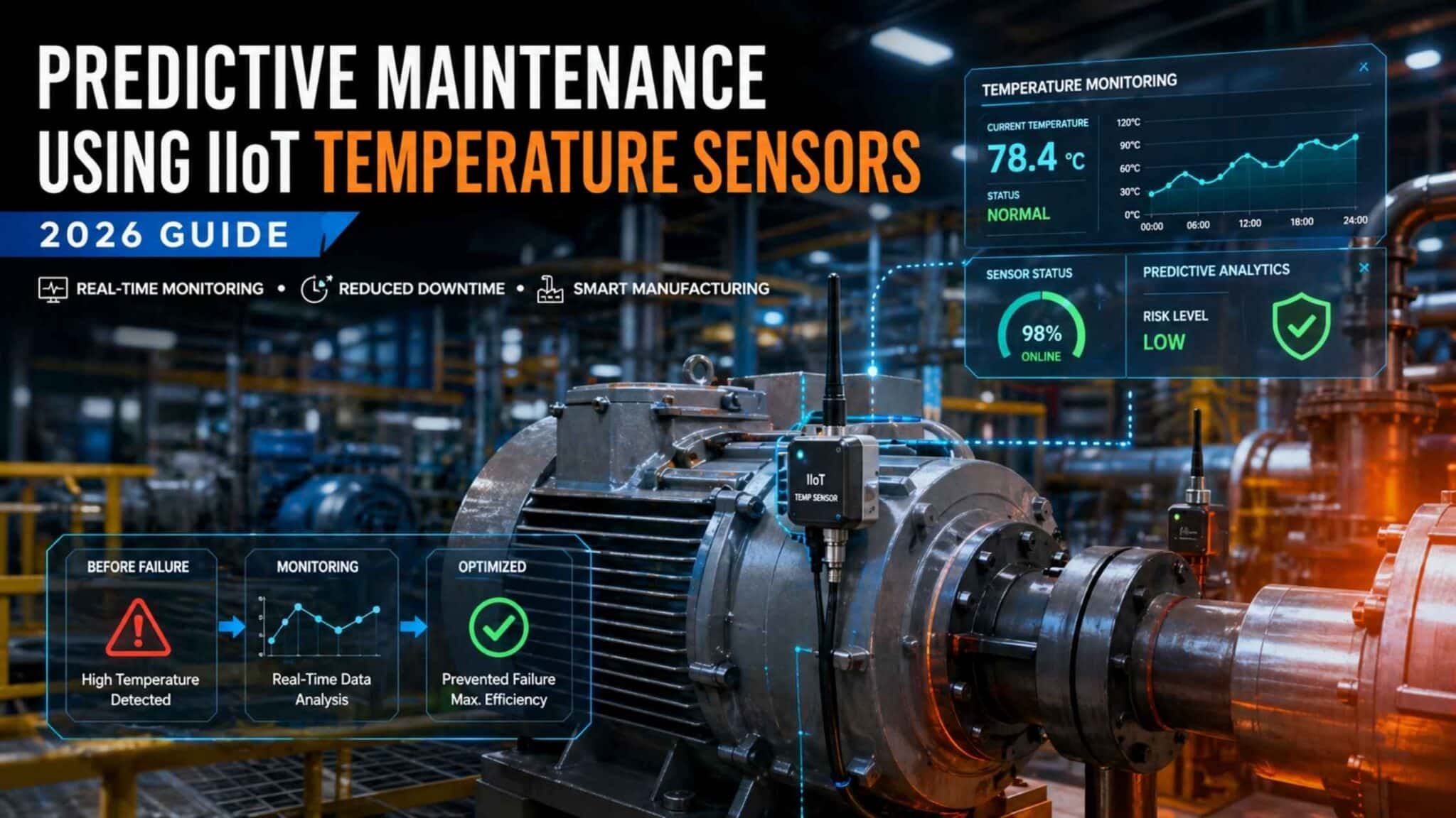 Predictive Maintenance Sensors Guide 2026 | Heatcon Sensors