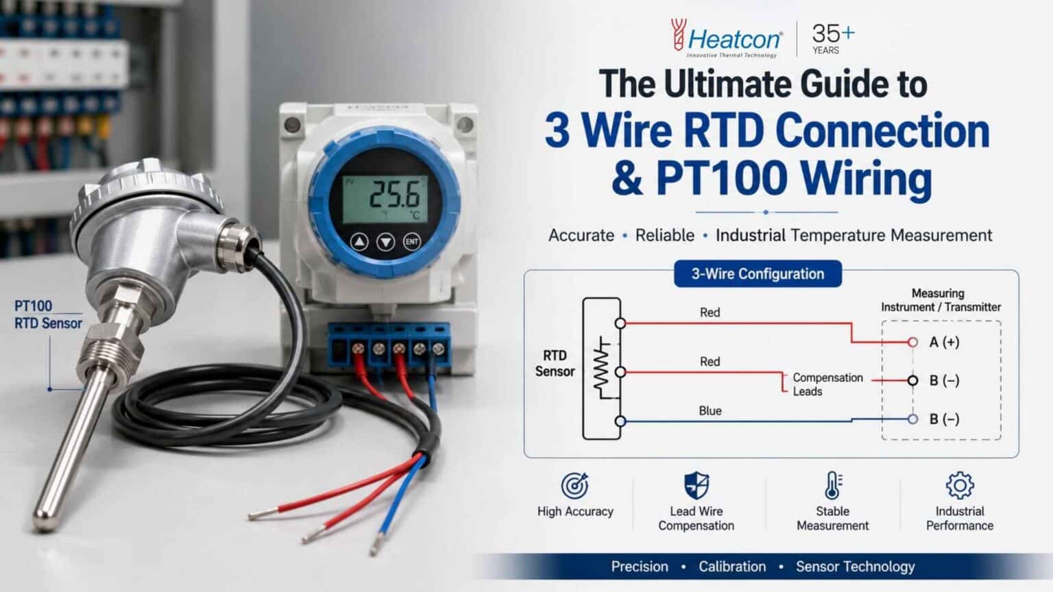 The Ultimate Guide to 3 Wire RTD Connection & PT100 Wiring - Heatcon ...